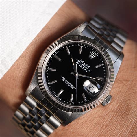 rolex datejust ref 16234 black dial|rolex datejust price chart.